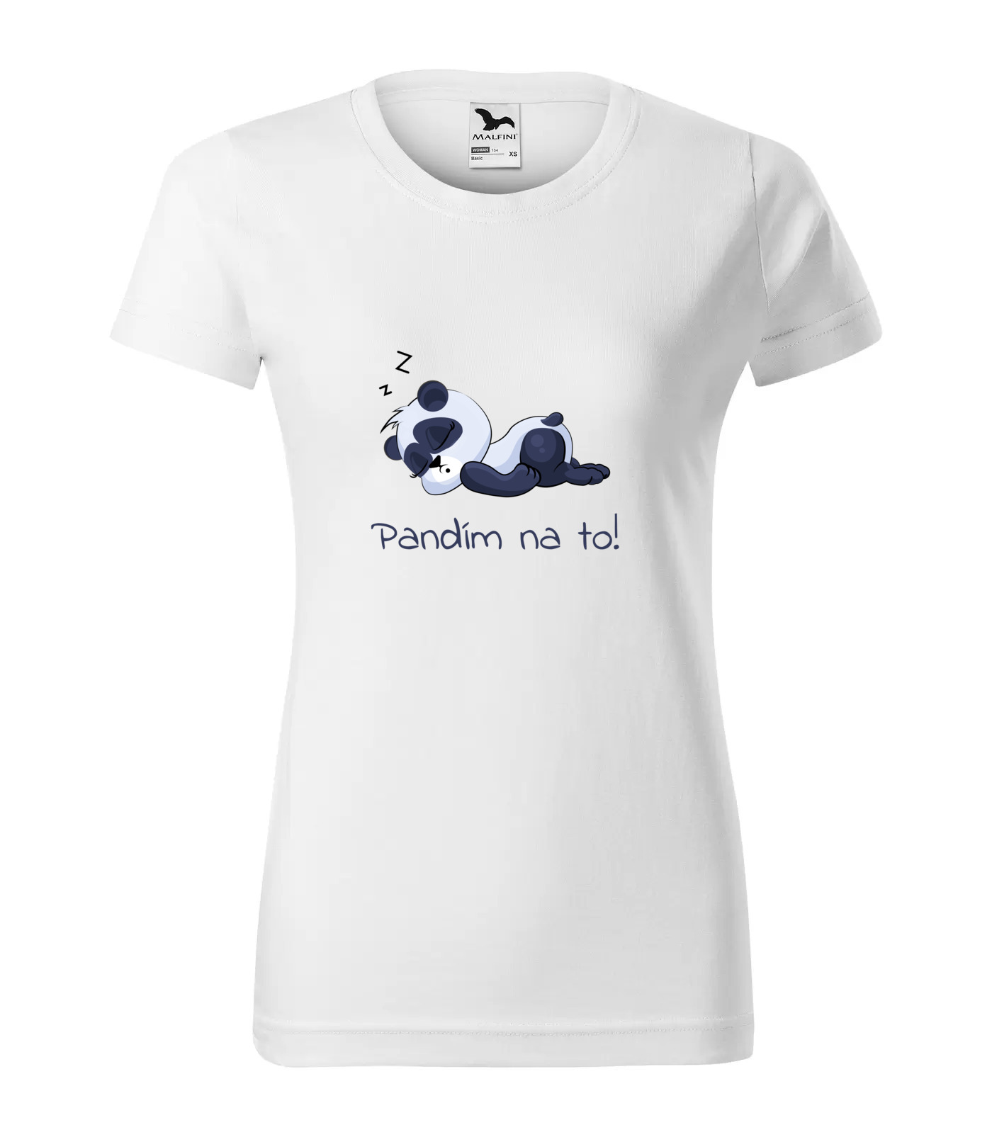 Tričko Panda Pandím Na To (bílý nápis)