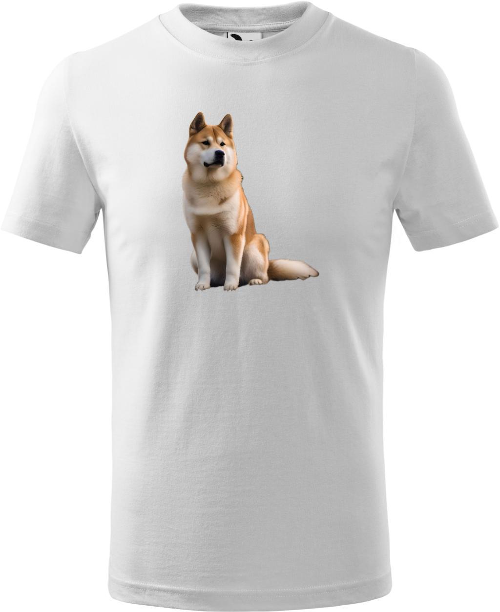 Dětské tričko Akita Inu 2 (122 cm) (Tričko Akita Inu 2 (122 cm)  bílá)