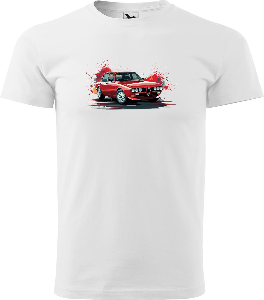 Pánské tričko Alfa Romeo 159 (S) (Tričko Alfa Romeo 159 (S)  bílá)