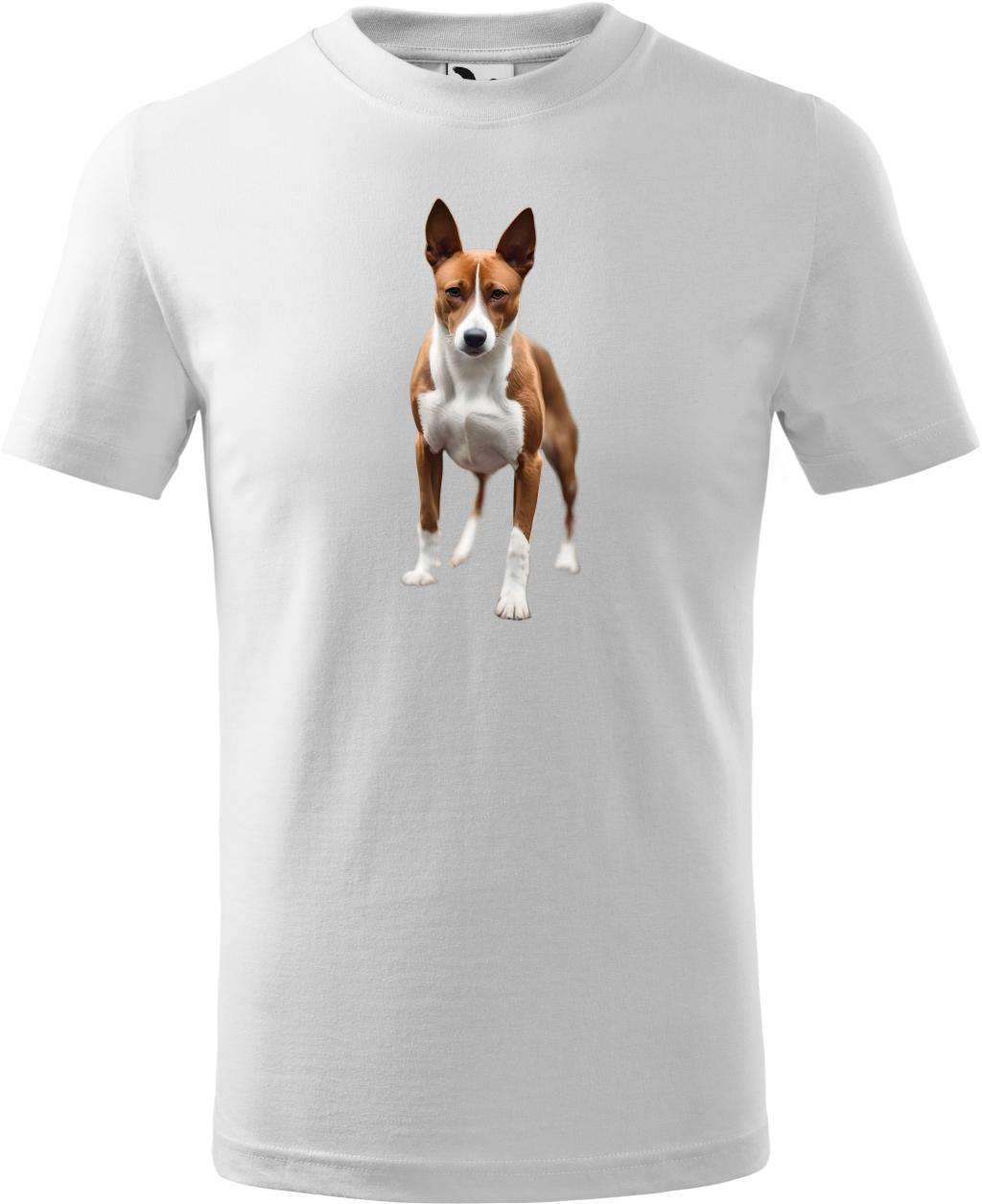 Dětské tričko Basenji 2 (110 cm) (Tričko Basenji 2 (110 cm)  bílá)