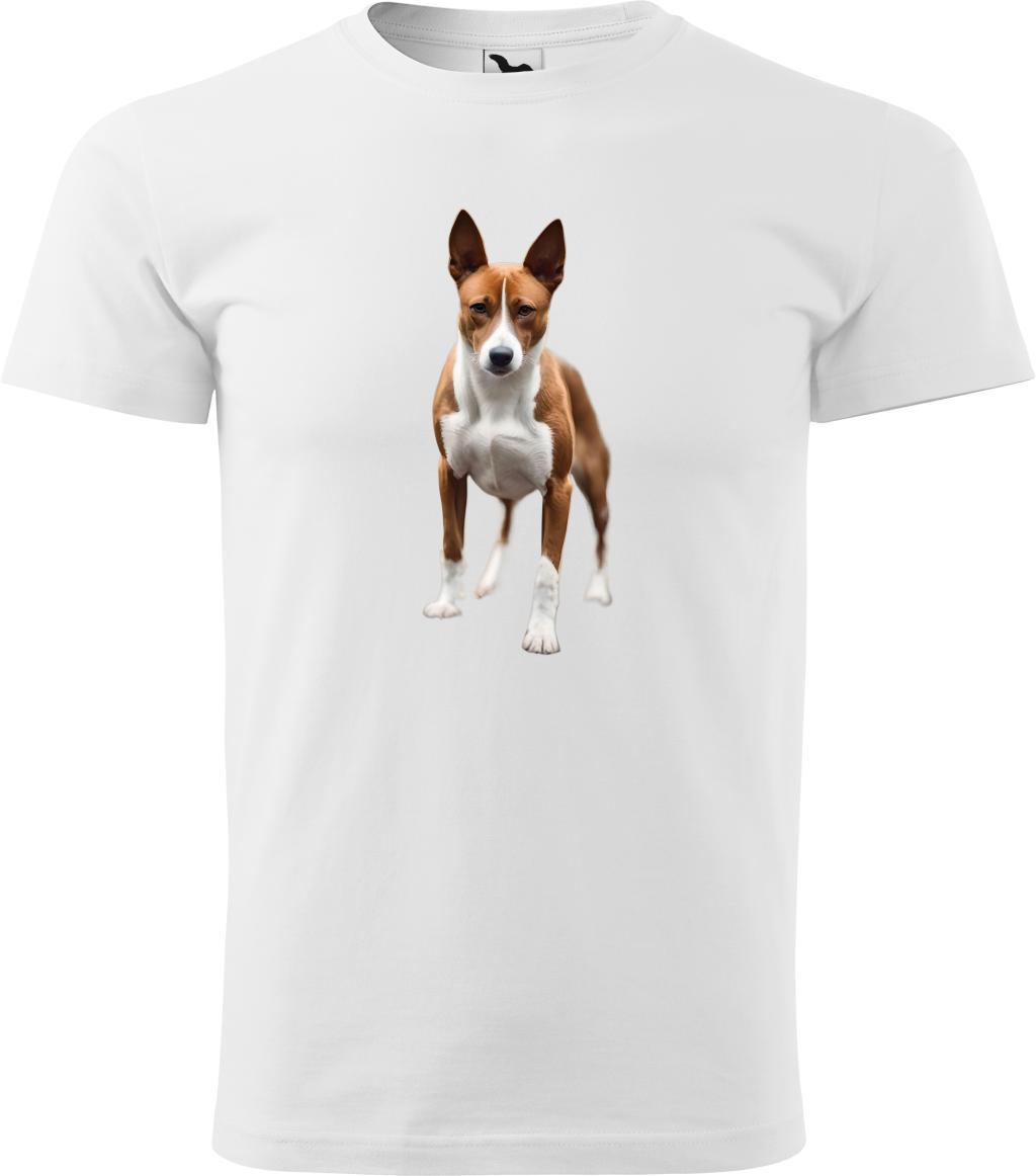Pánské tričko Basenji 2 (2XL) (Tričko Basenji 2 (2XL)  bílá)