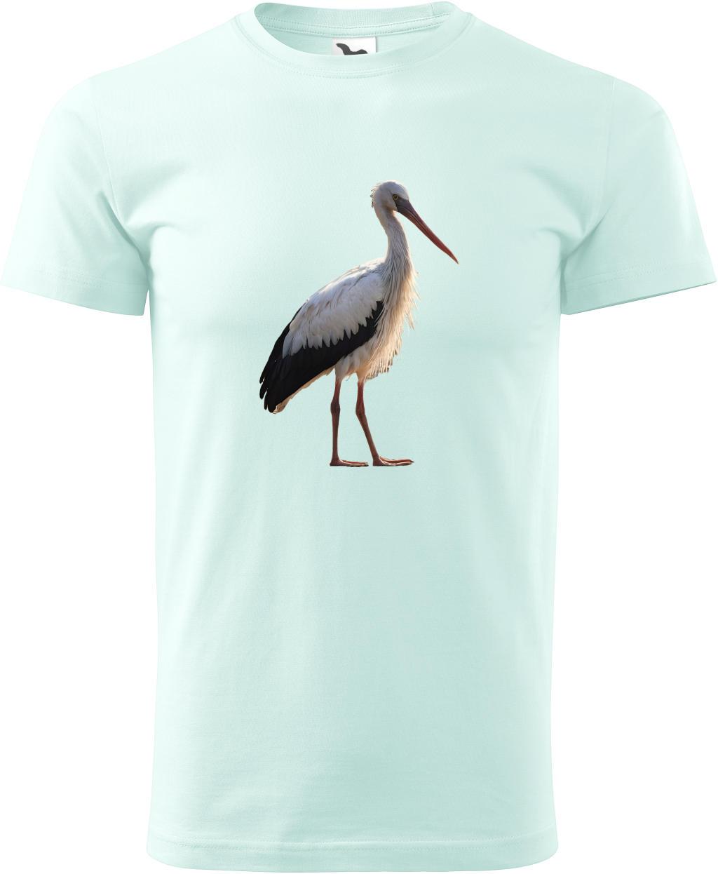 Pánské tričko Čáp foto (2XL) (Tričko Čáp foto (2XL)  frost)