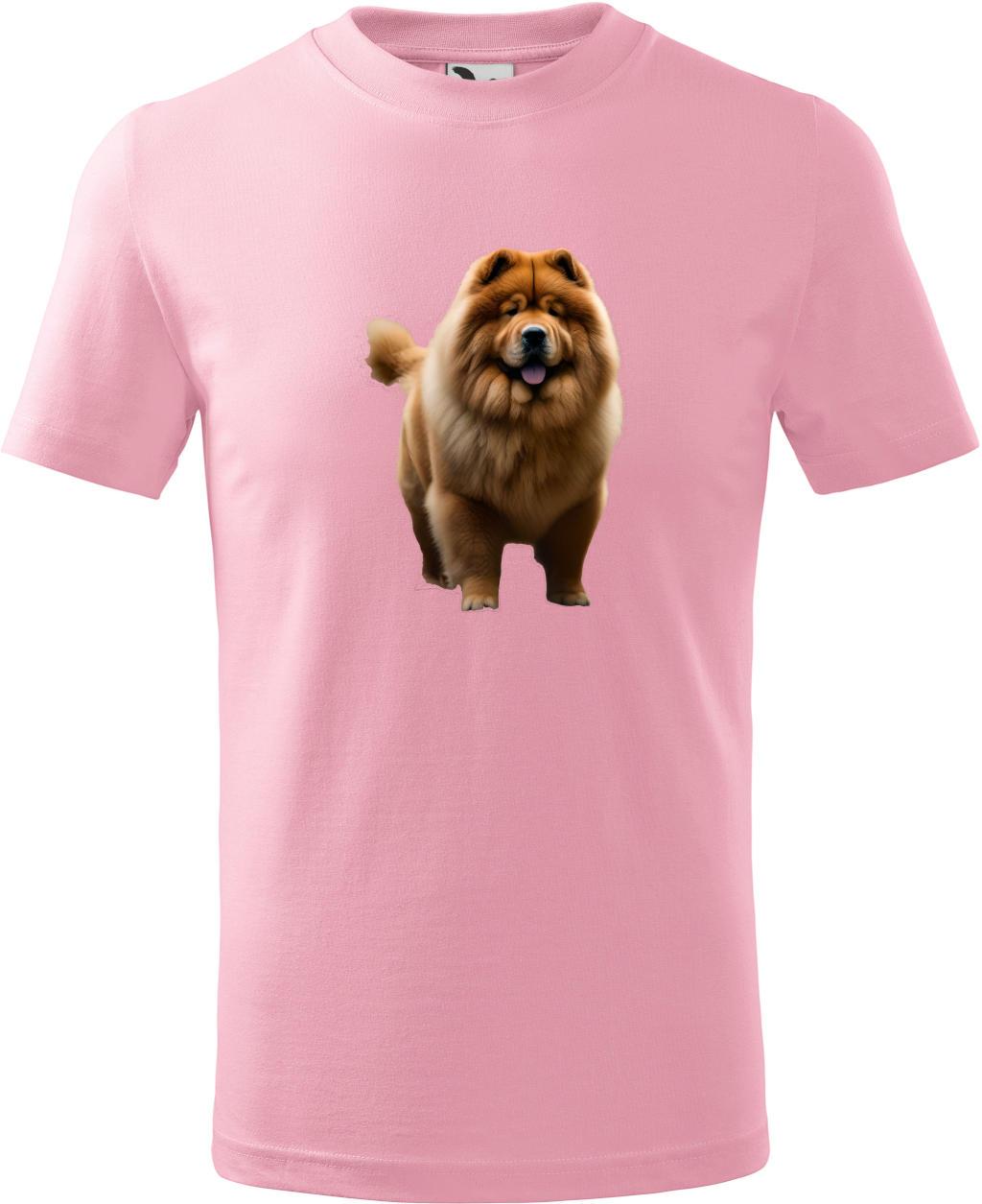 Dětské tričko Čau čau  (XS) (Tričko Čau čau  (XS)  růžová)