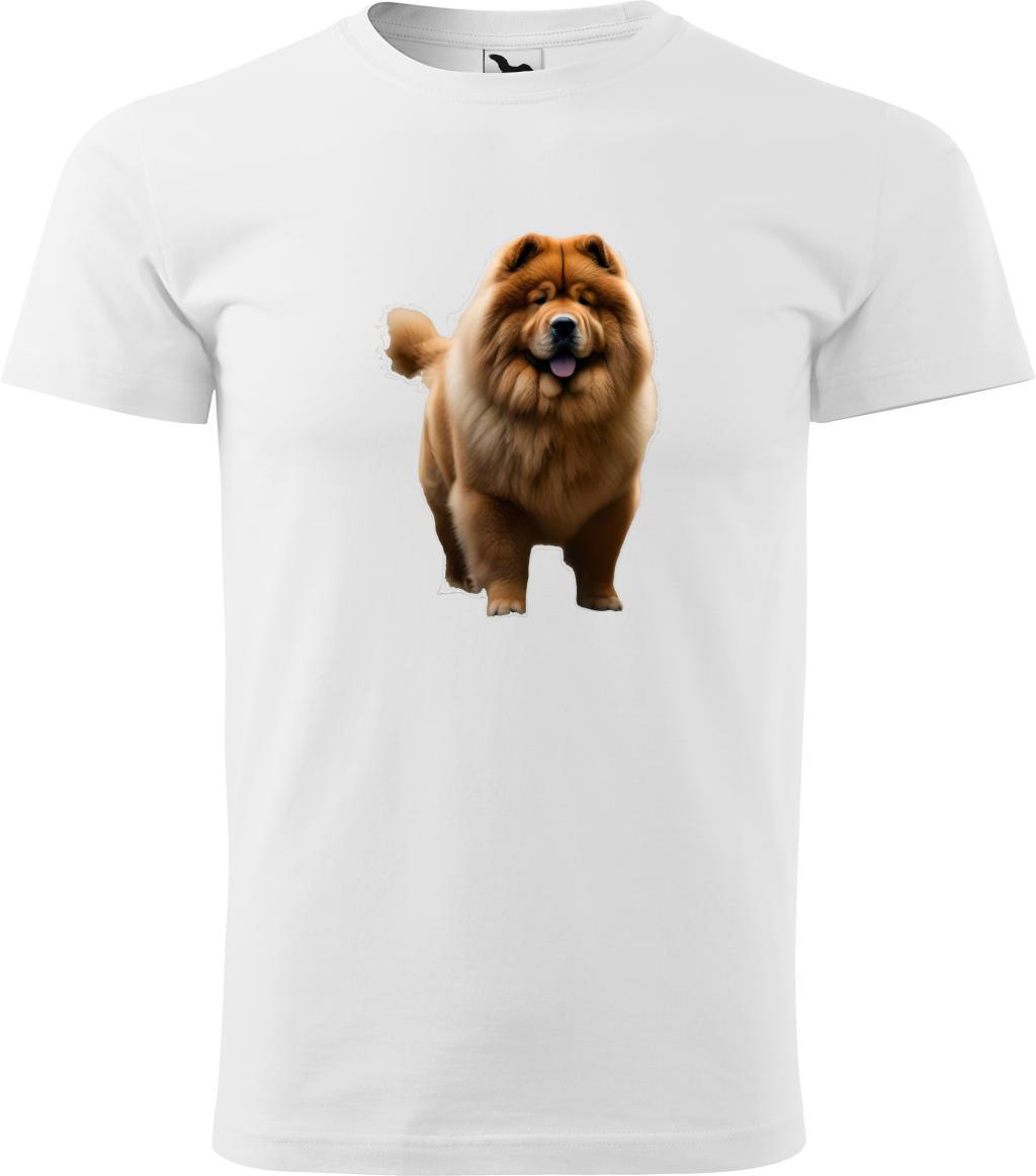 Pánské tričko Čau čau  (XS) (Tričko Čau čau  (XS)  bílá)