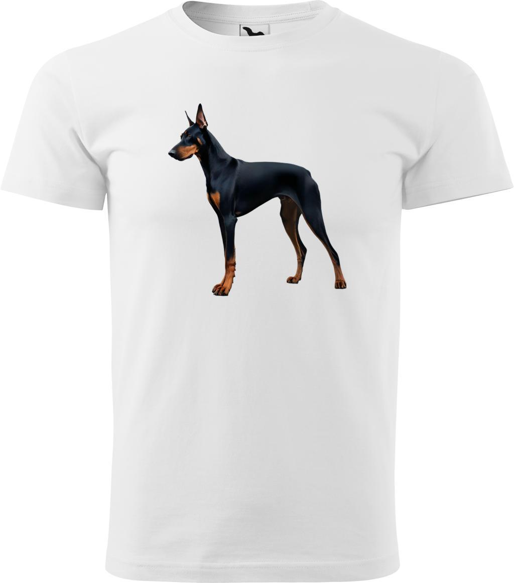 Pánské tričko Dobrman (4XL) (Tričko Dobrman (4XL)  bílá)