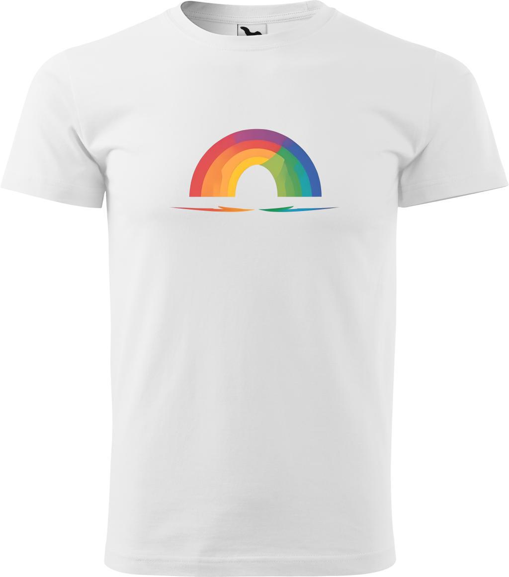 Pánské tričko Duha logo (2XL) (Tričko Duha logo (2XL)  bílá)