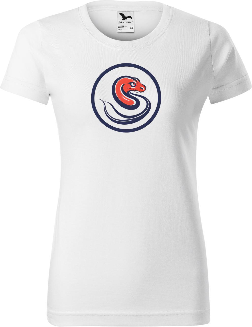 Dámské tričko Had logo 2 (XS) (Tričko Had logo 2 (XS)  bílá)