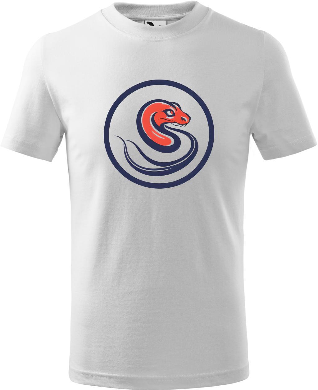 Dětské tričko Had logo 2 (XS) (Tričko Had logo 2 (XS)  bílá)