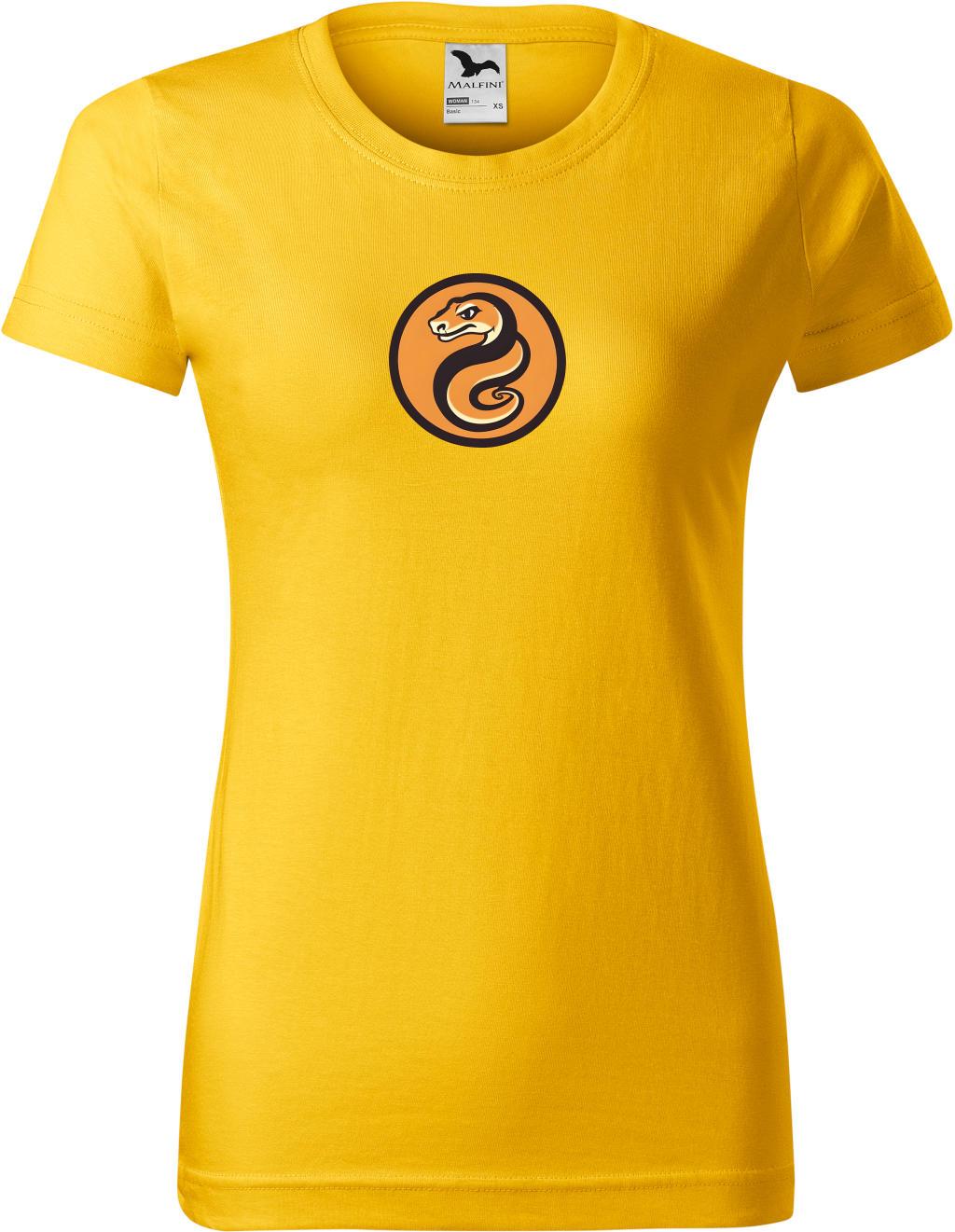 Dámské tričko Had logo (2XL) (Tričko Had logo (2XL)  žlutá)