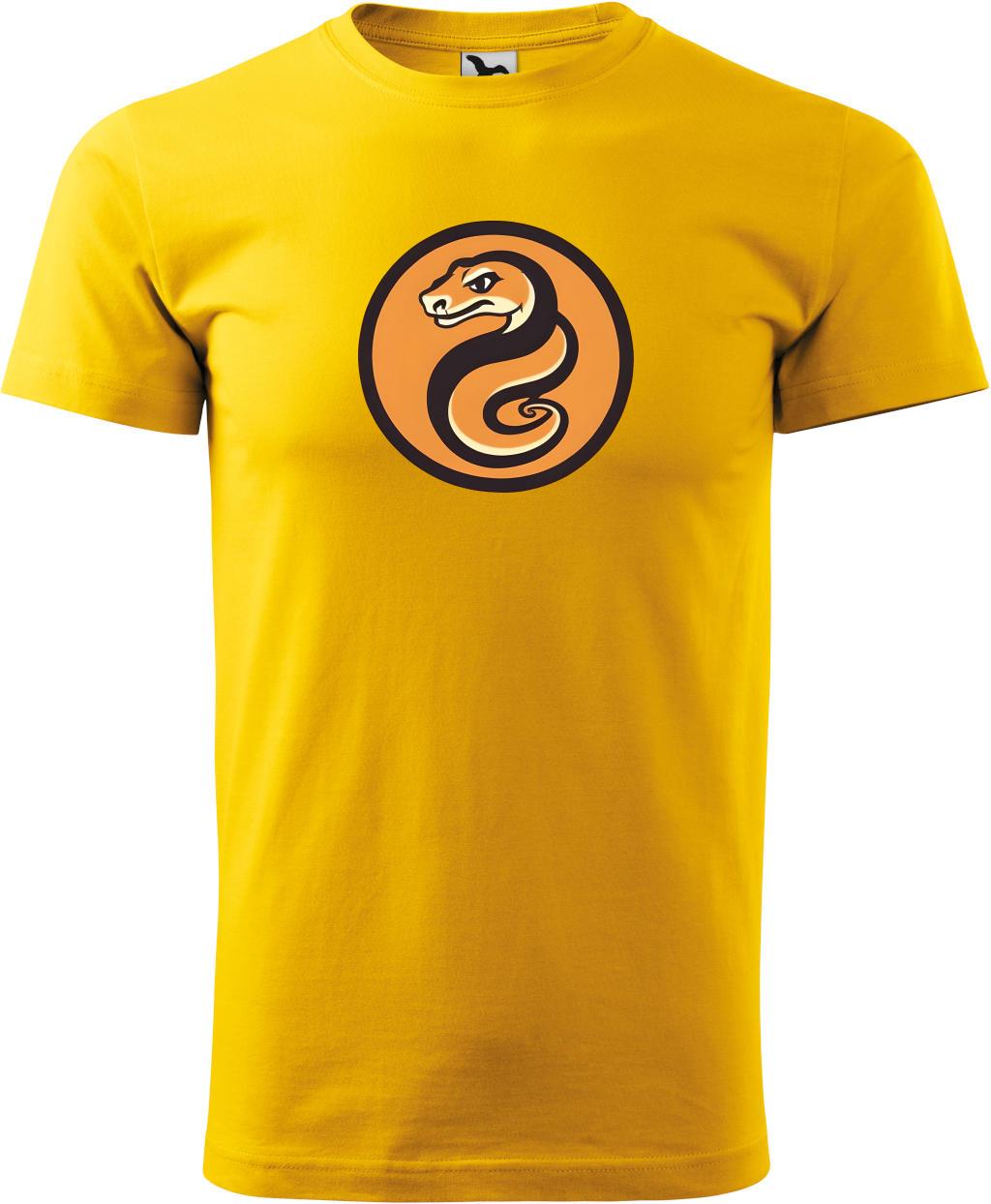 Pánské tričko Had logo (4XL) (Tričko Had logo (4XL)  žlutá)
