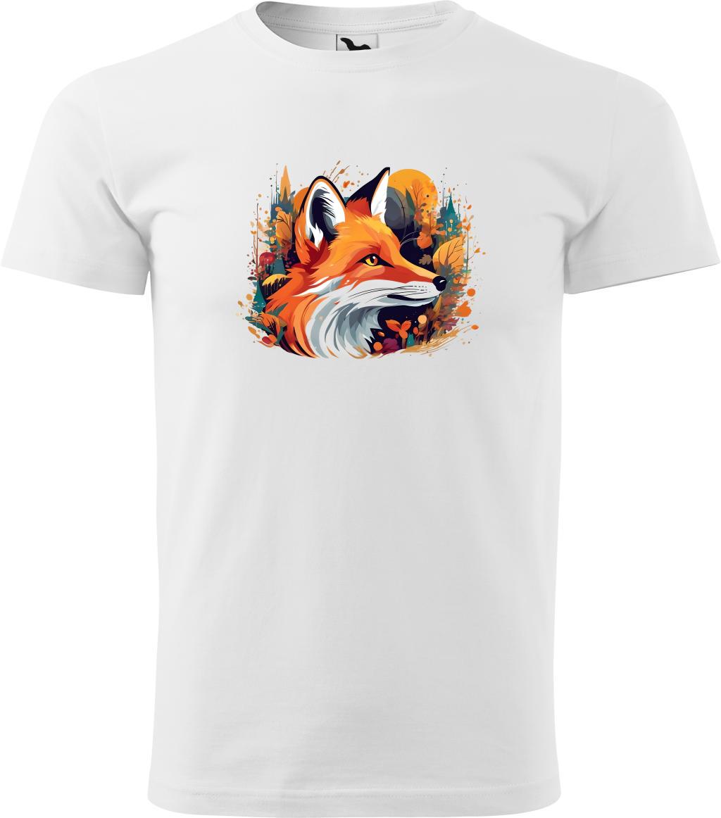 Pánské tričko Hlava lišky  (XL) (Tričko Hlava lišky  (XL)  bílá)