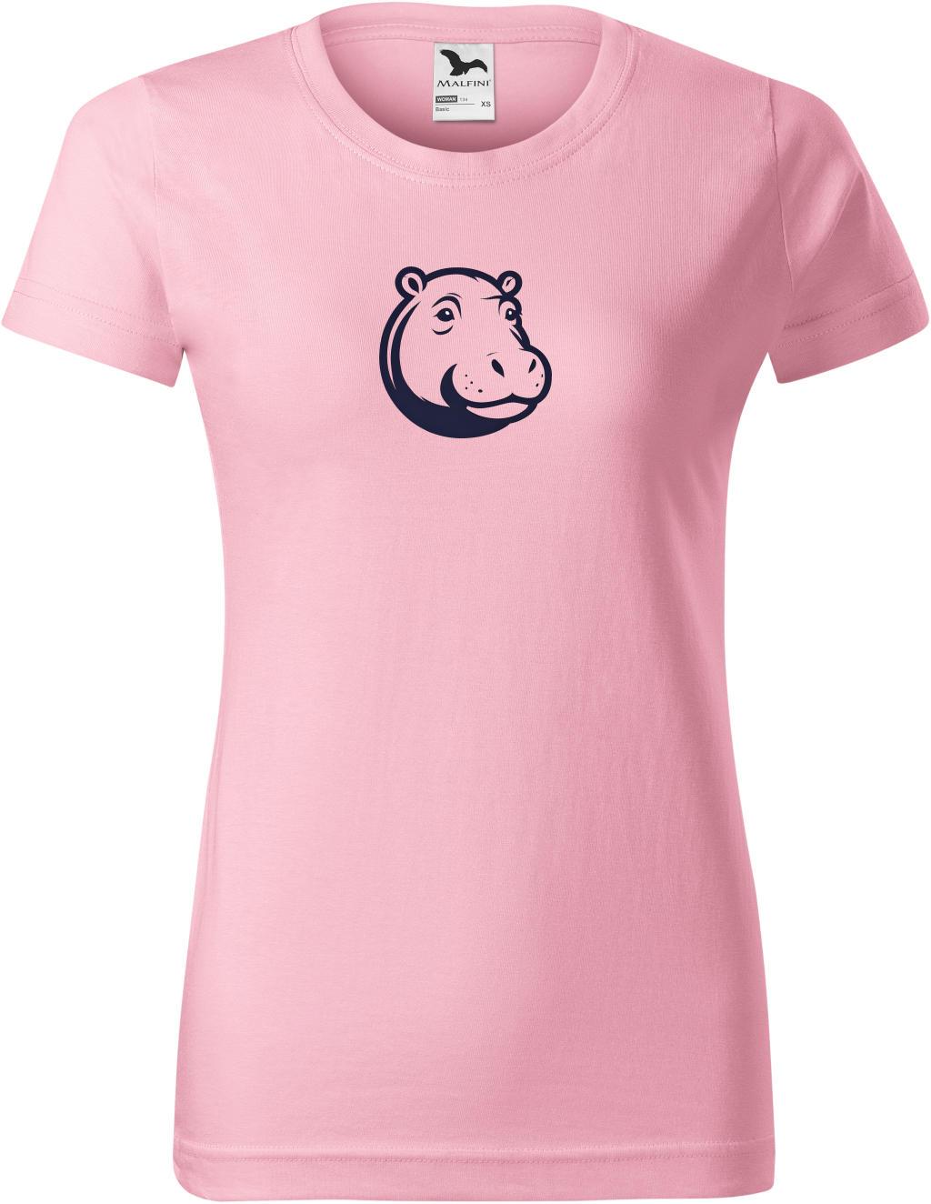 Dámské tričko Hroch logo 2 (XS) (Tričko Hroch logo 2 (XS)  růžová)