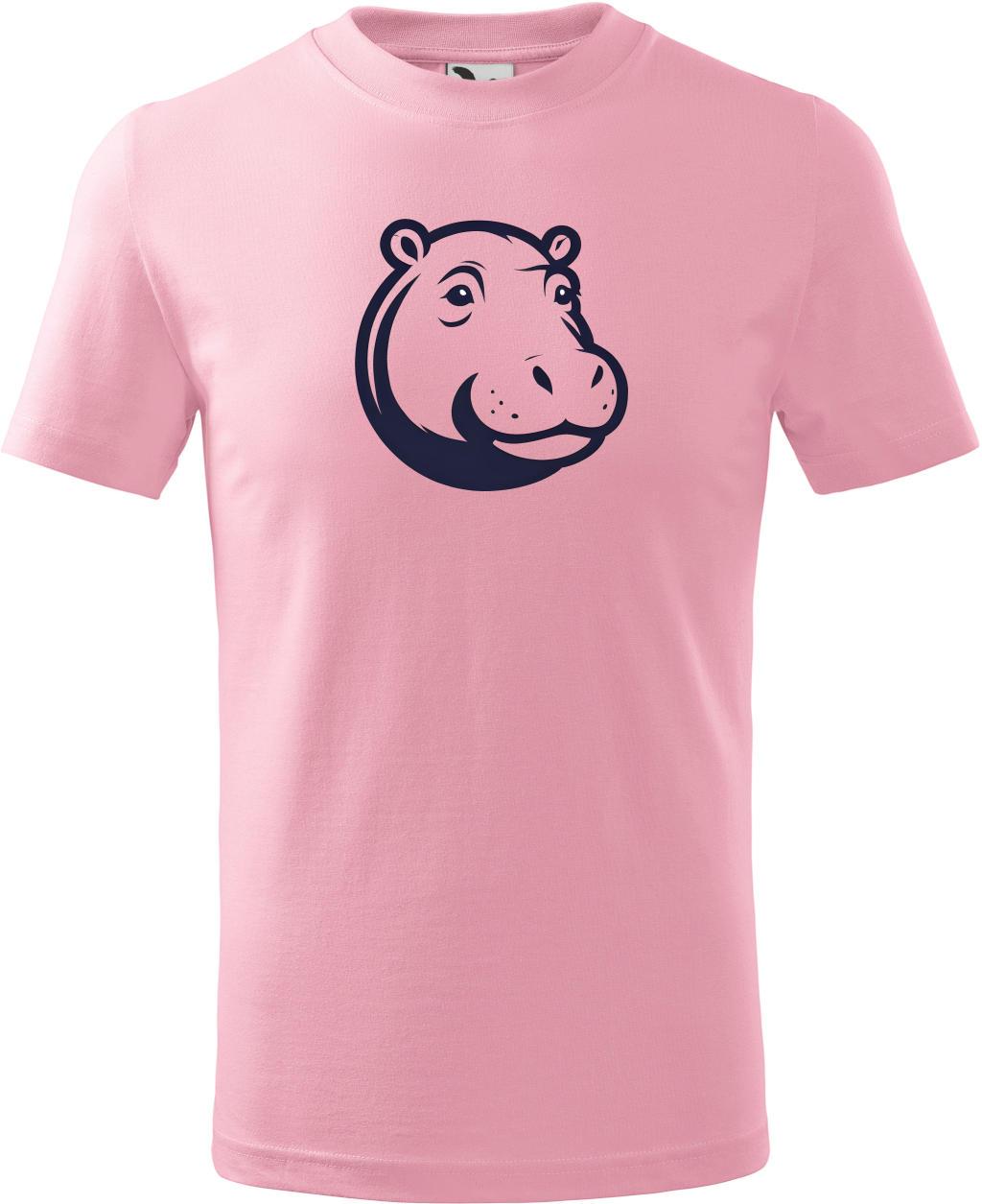 Dětské tričko Hroch logo 2 (XS) (Tričko Hroch logo 2 (XS)  růžová)