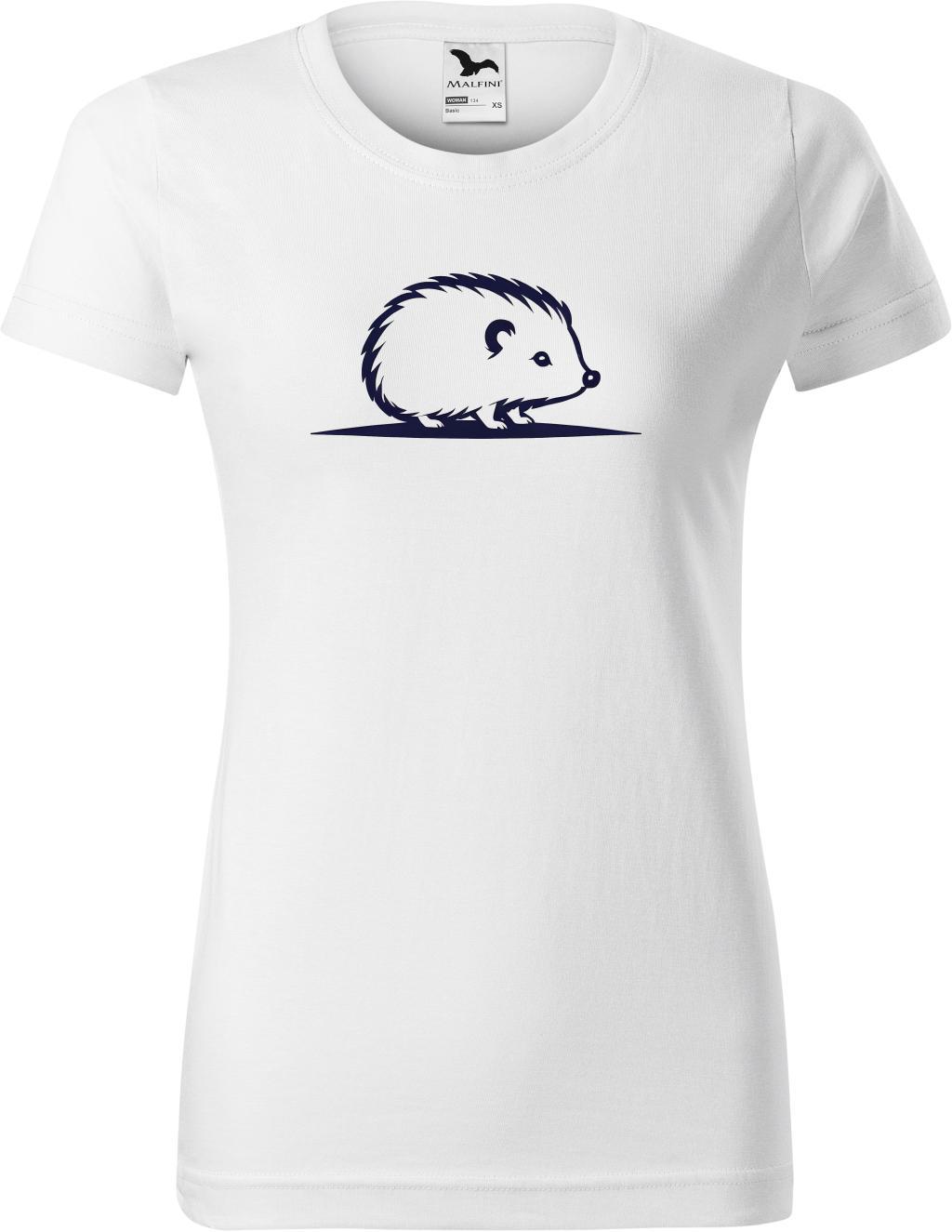 Dámské tričko Ježek logo (2XL) (Tričko Ježek logo (2XL)  bílá)