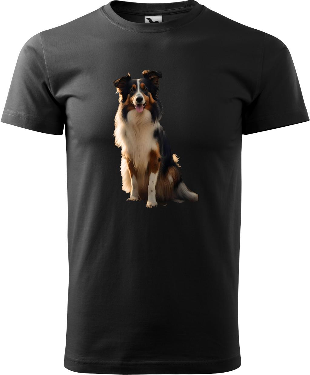 Pánské tričko Kolie (2XL) (Tričko Kolie (2XL)  černá)