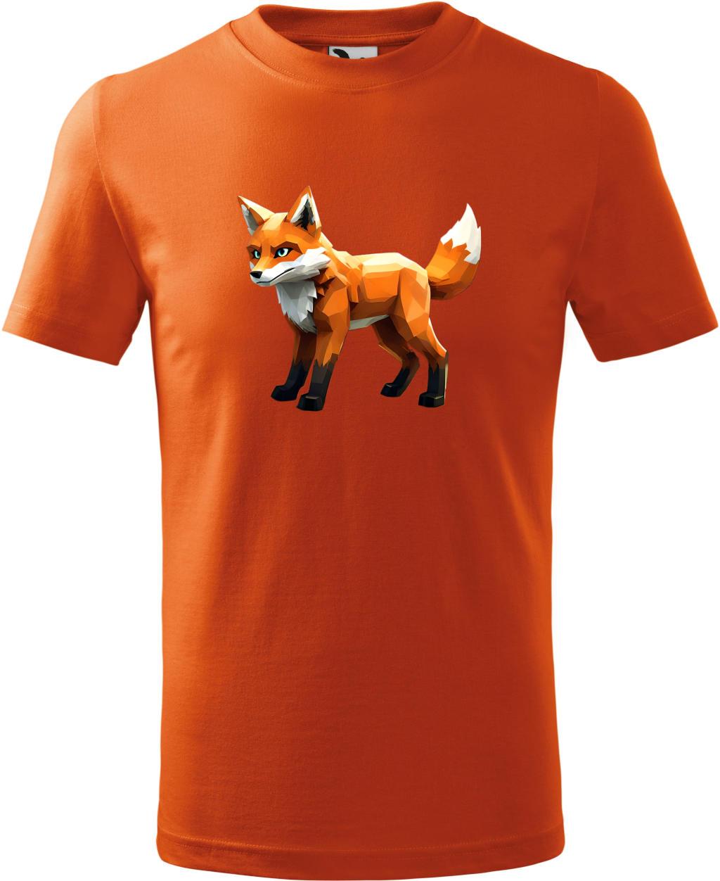 Dětské tričko Liška (110 cm) (Tričko Liška (110 cm)  oranžová)