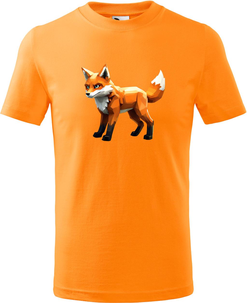 Dětské tričko Liška (110 cm) (Tričko Liška (110 cm)  tangerine orange)