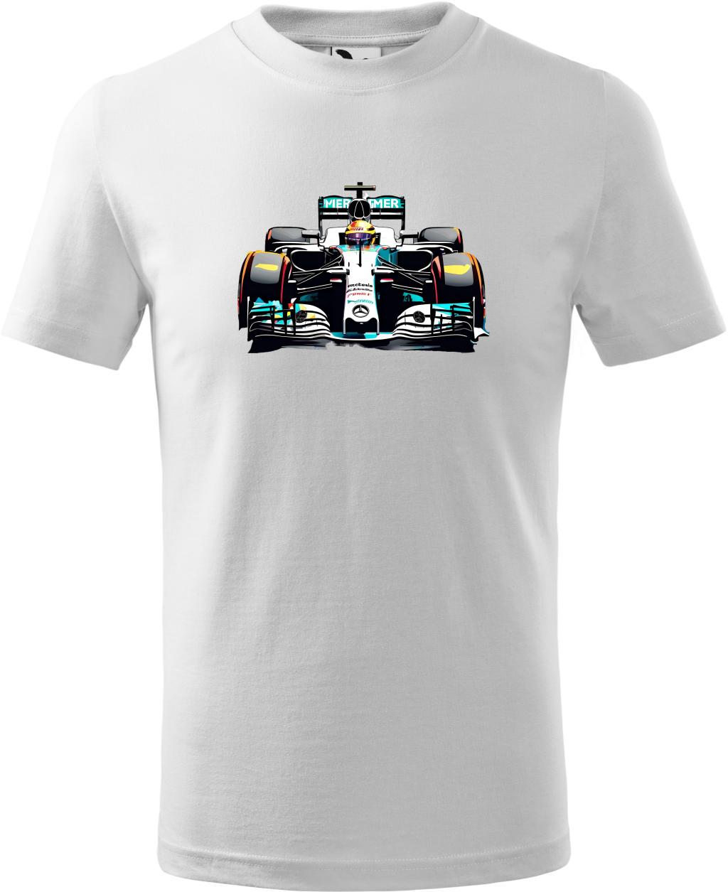 Dětské tričko Mercedes F1  (XS) (Tričko Mercedes F1  (XS)  bílá)