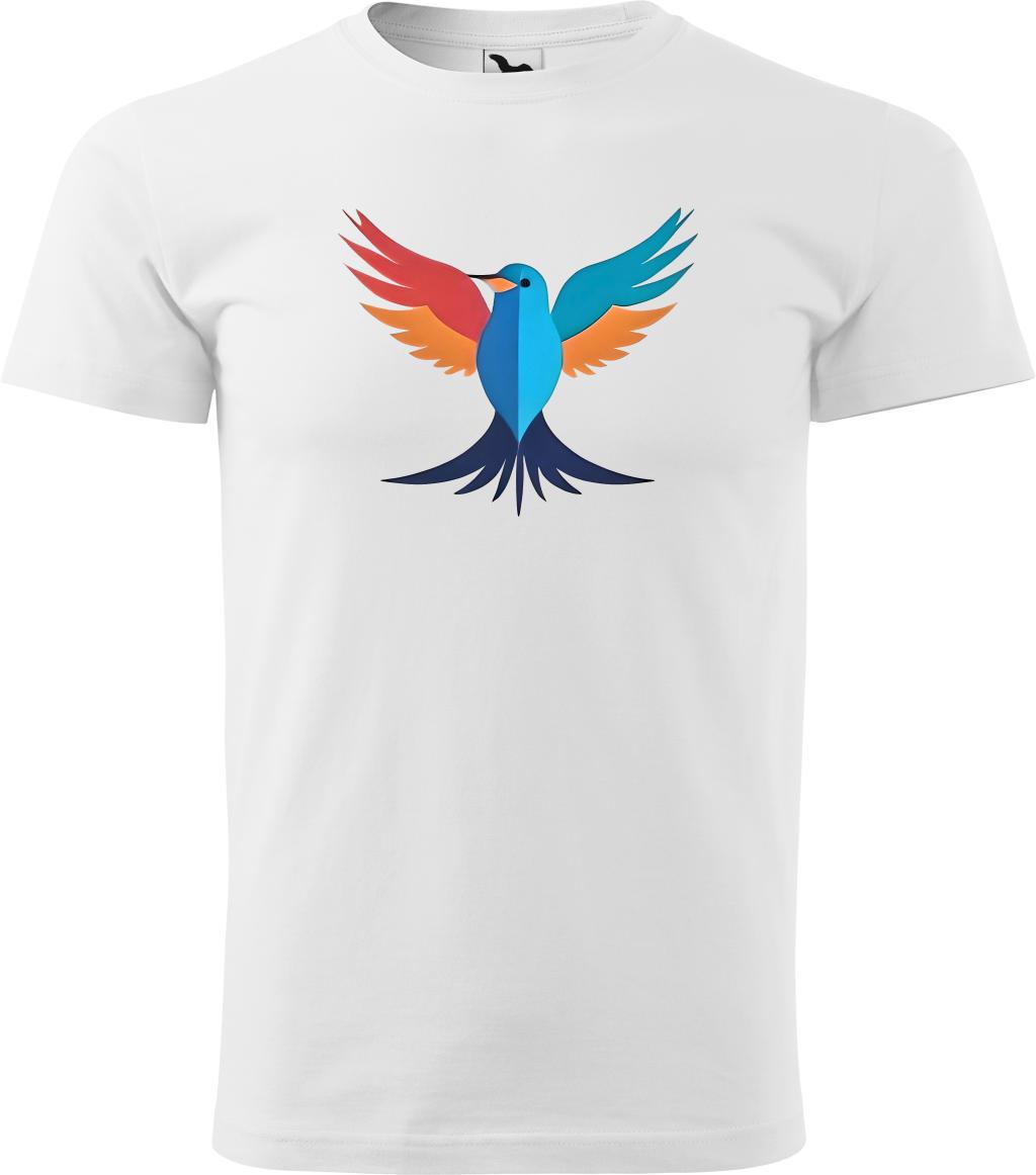 Pánské tričko Modrý pták (2XL) (Tričko Modrý pták (2XL)  bílá)
