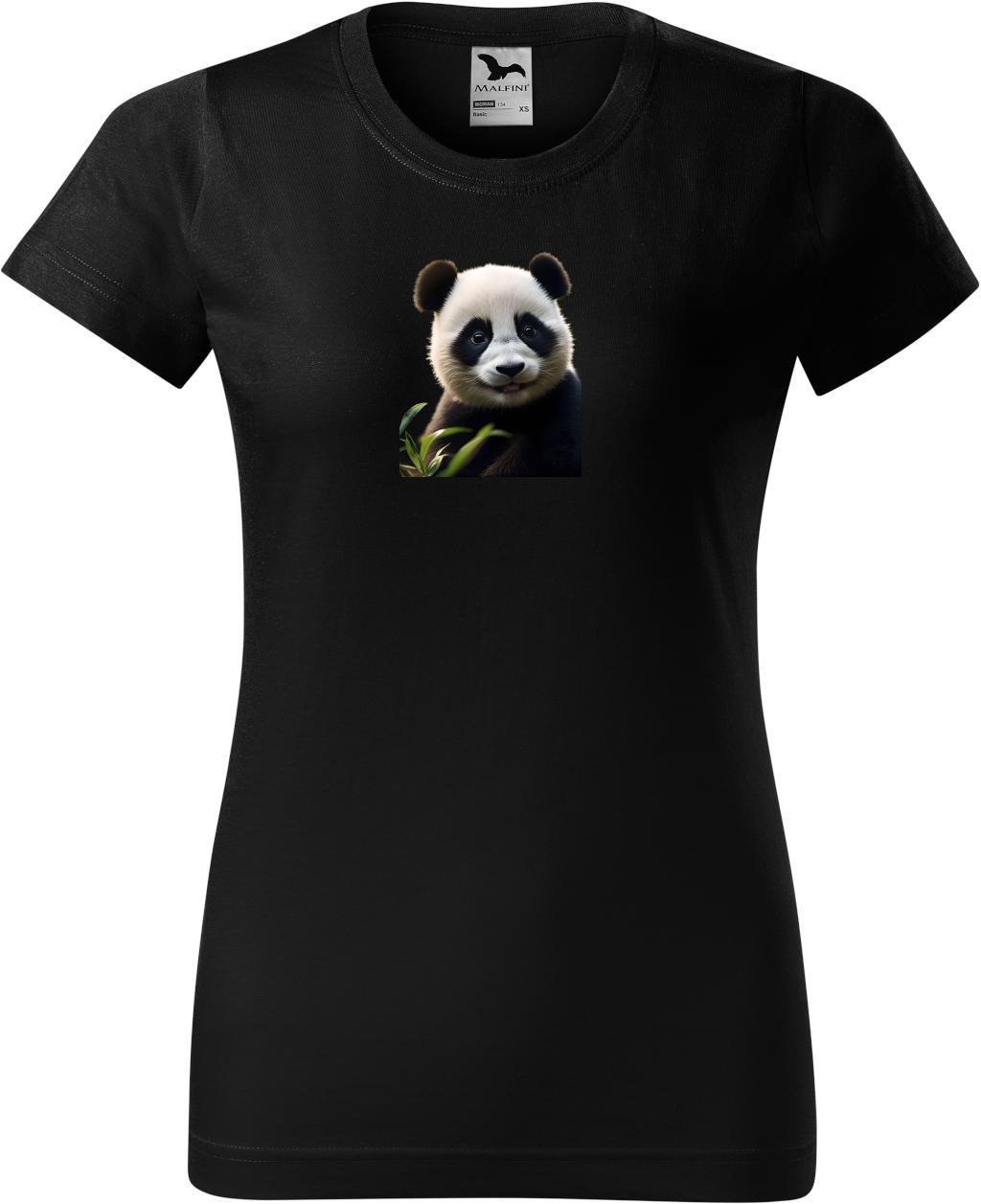 Dámské tričko Panda (2XL) (Tričko Panda (2XL)  černá)