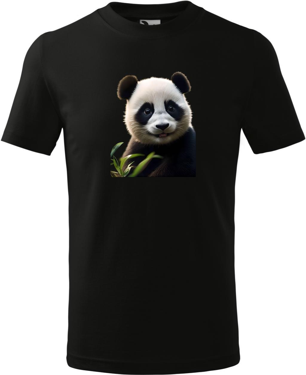 Dětské tričko Panda (122 cm) (Tričko Panda (122 cm)  černá)