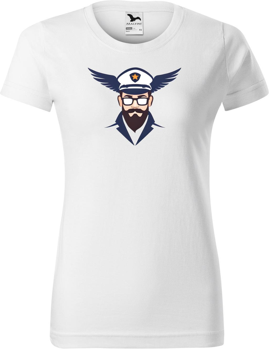 Dámské tričko Pilot logo (2XL) (Tričko Pilot logo (2XL)  bílá)