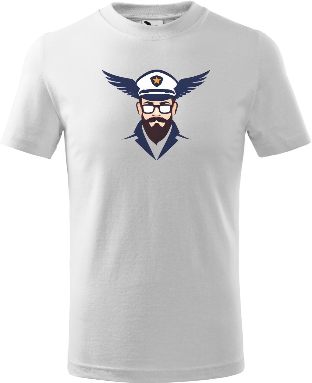 Dětské tričko Pilot logo (110 cm) (Tričko Pilot logo (110 cm)  bílá)