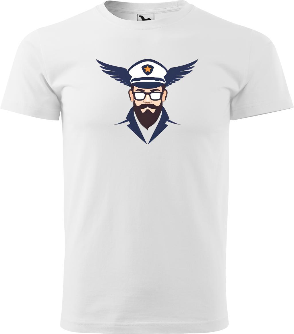 Pánské tričko Pilot logo (2XL) (Tričko Pilot logo (2XL)  bílá)