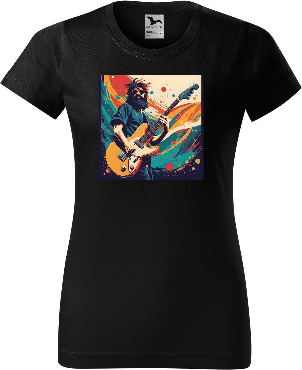 Dámské tričko Rock & Roll (2XL) (Tričko Rock & Roll (2XL)  černá)
