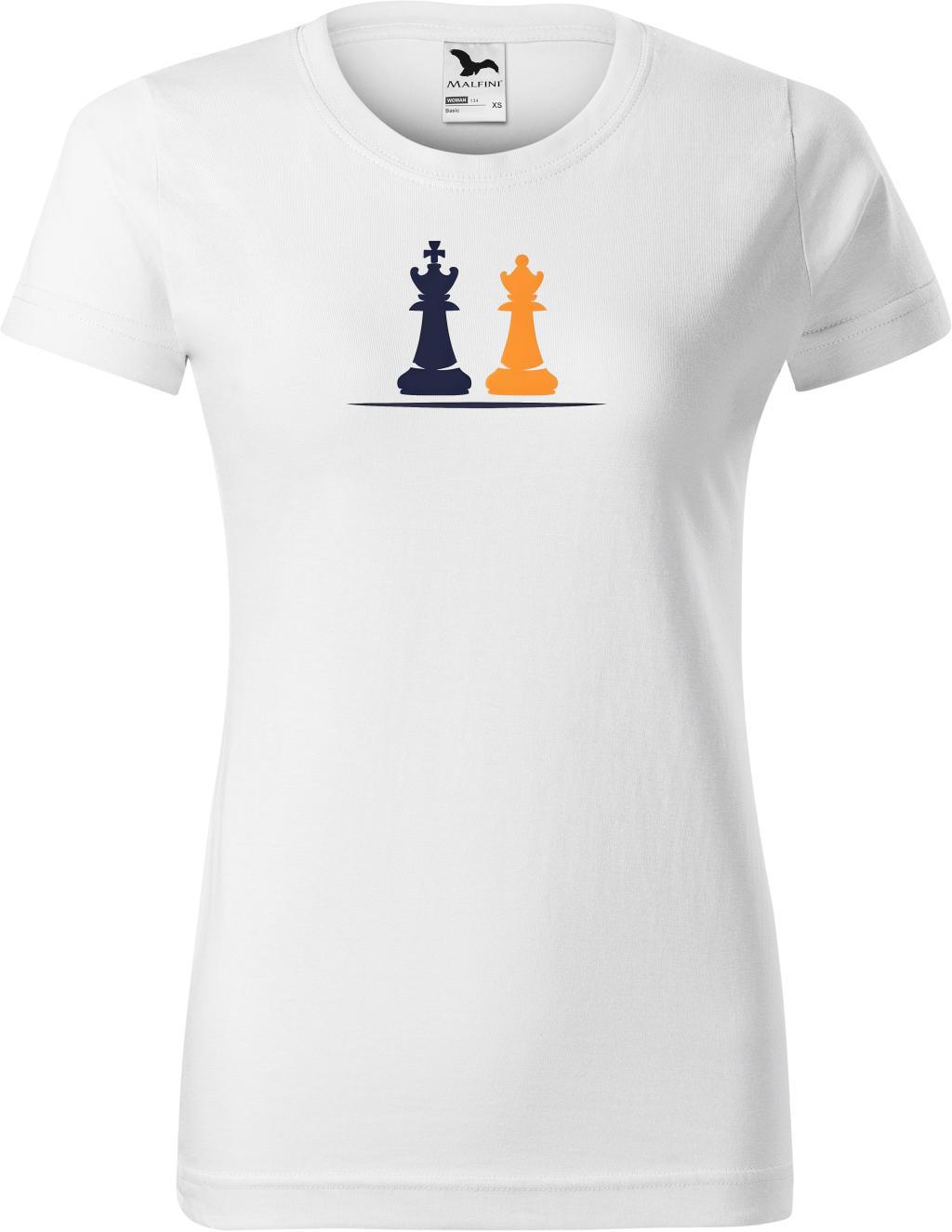 Dámské tričko Šachy logo (2XL) (Tričko Šachy logo (2XL)  bílá)