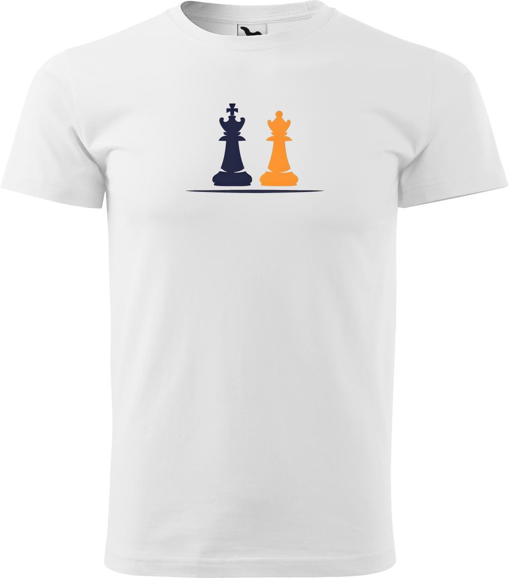 Pánské tričko Šachy logo (2XL) (Tričko Šachy logo (2XL)  bílá)
