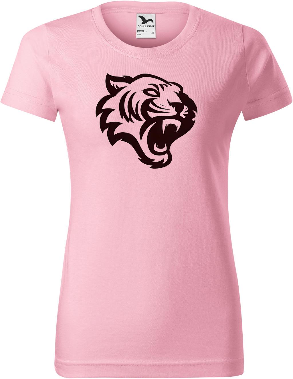 Dámské tričko Tygr logo (2XL) (Tričko Tygr logo (2XL)  růžová)