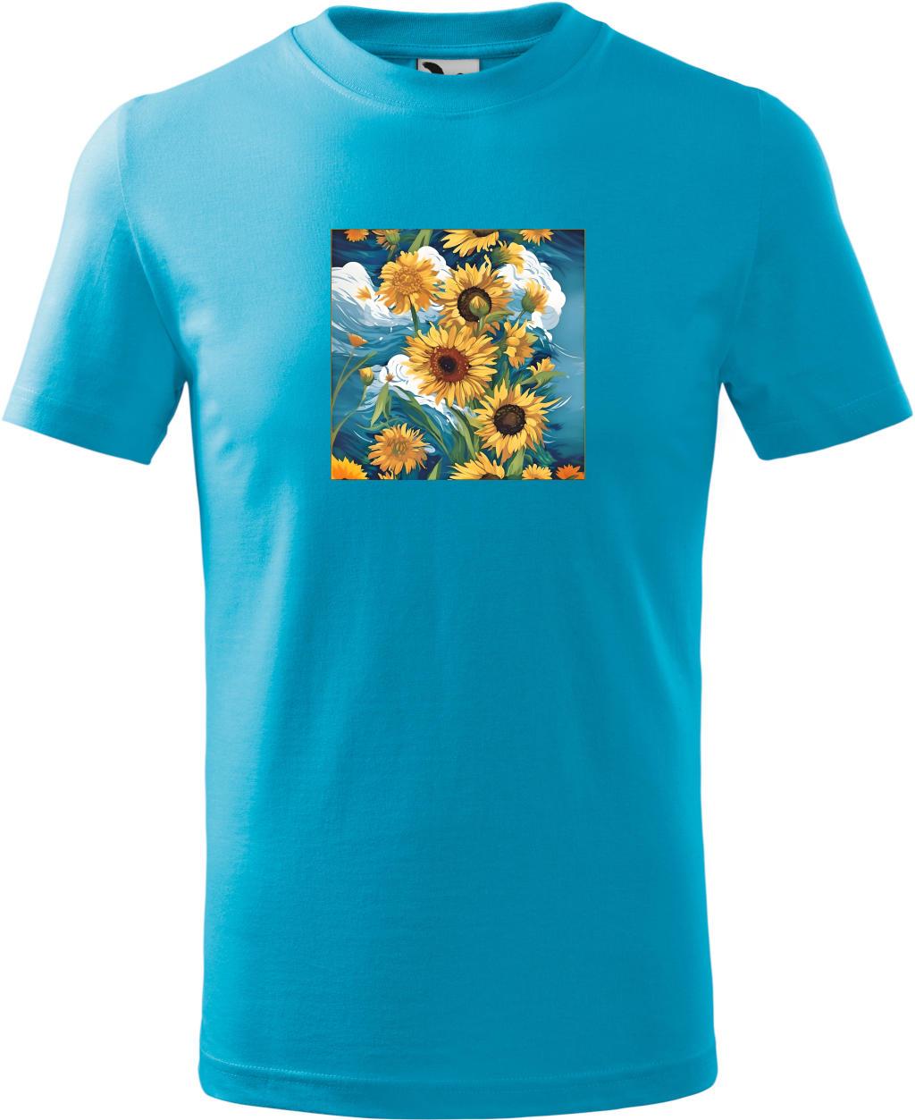 Dětské tričko Van Gogh (XS) (Tričko Van Gogh (XS)  tyrkysová)