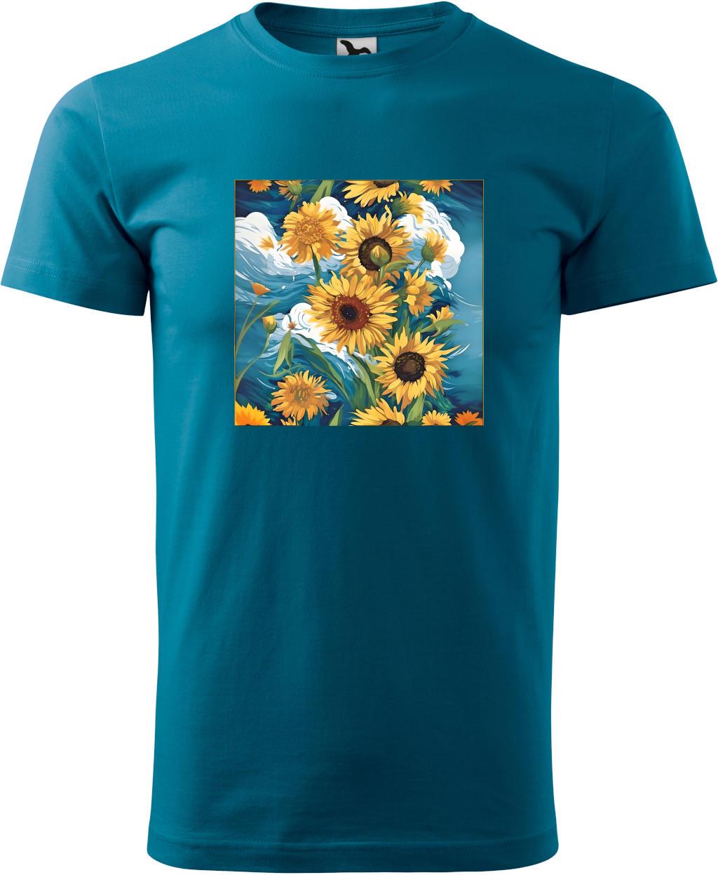 Pánské tričko Van Gogh (L) (Tričko Van Gogh (L)  petrolejová)