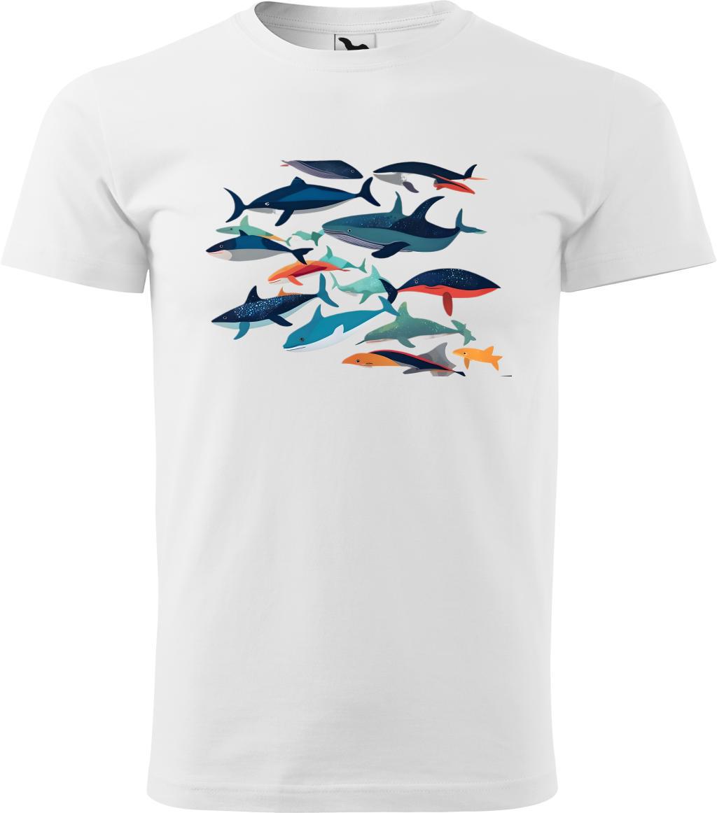 Pánské tričko Velryby (2XL) (Tričko Velryby (2XL)  bílá)